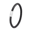 Titanium steel geometric bracelet with magnetic clasp in unisex boyfriend style