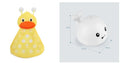 Electric whale bath toy with automatic water spray and flashing lights on a base