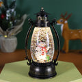 Portable crystal ball oil lamp Christmas decoration with snowman and elderly designs