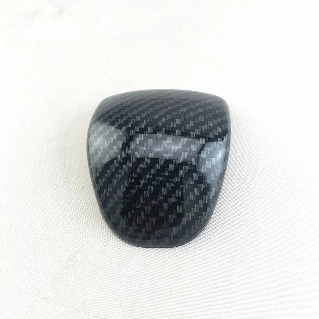 Carbon fibre finish gear shift cover for manual transmission car interior