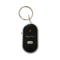 Oval plastic pendant key finder with voice control in five colour options: red, blue, white, black and orange.
