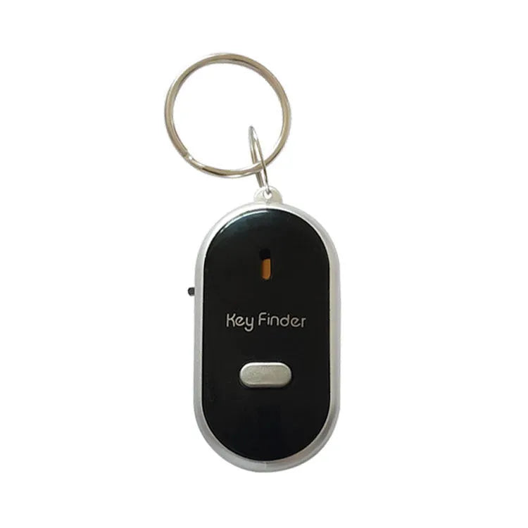 Oval plastic pendant key finder with voice control in five colour options: red, blue, white, black and orange.