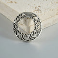 Retro magnetic clip earrings in heart or lotus shape with antique silver or gold finish