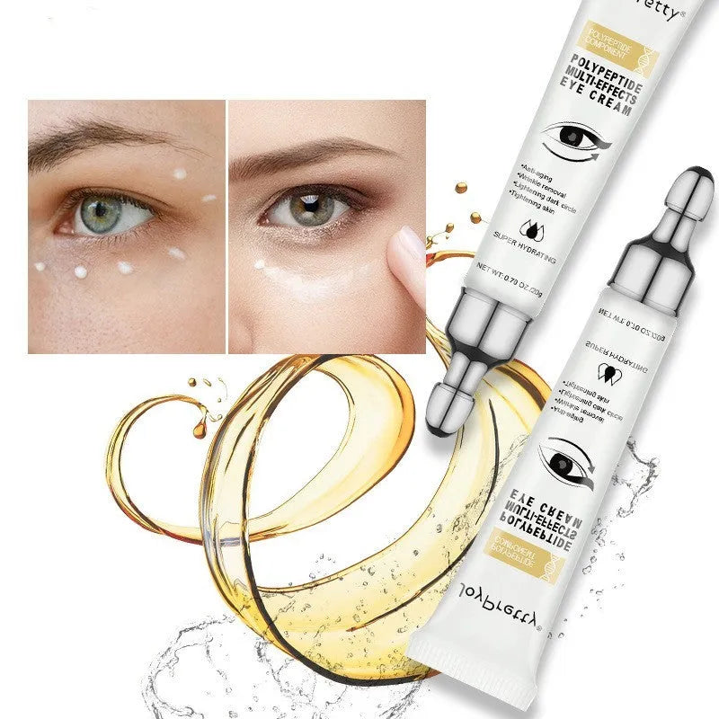 20g tube of anti dark circle eye cream with peptide formula for puffiness reduction