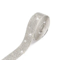 Self-adhesive glass water drill strip for decorating clothing and shoes in white and AB colours