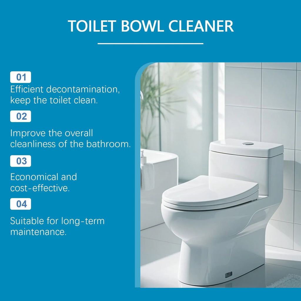 Toilet cleaning powder 120g pack with four 30g units for descaling and stain removal