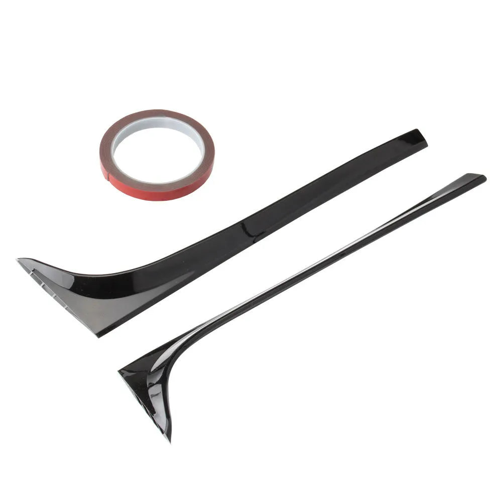 Glossy black ABS plastic rear window spoiler wing for Volkswagen Golf MK7 with adhesive tape.