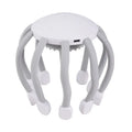 USB-powered head massager with multiple massage claws for scalp tension relief