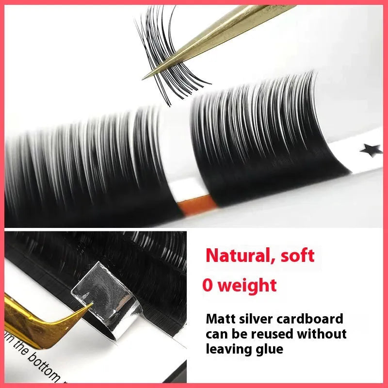 16-row dense false eyelashes made from mink hair on matte round wool base, showing length options from 8mm to 18mm
