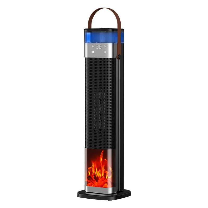 Tall vertical intelligent heater with humidification function and remote control