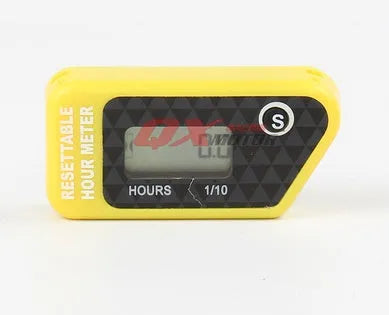 YSDS black waterproof LCD maintenance timer for ATV motorcycle motorboat lawn mower generator