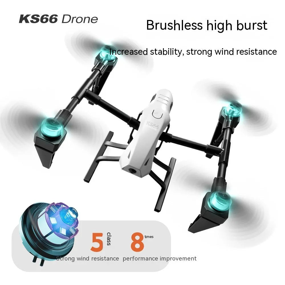 Alloy KS66 UAV drone kit with remote control showing white and black colour options with camera