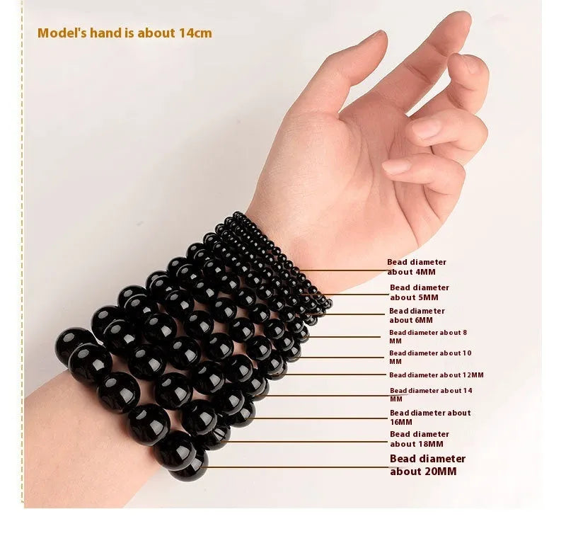 Smokey Violet Hetian Jade straight cut bracelet with 8x9mm beads