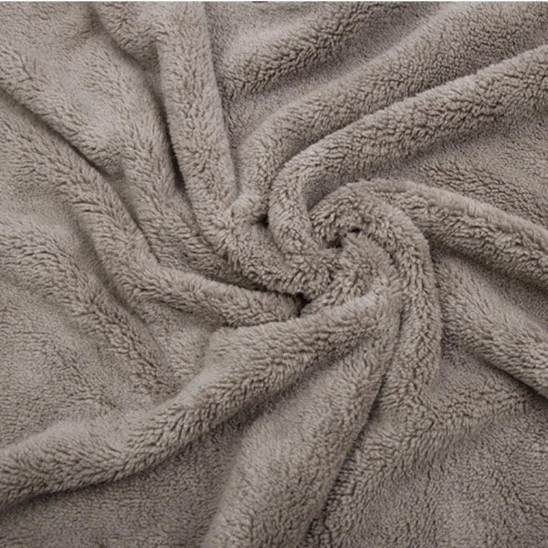 Microfiber car wash towel shown in three size variations for automotive cleaning