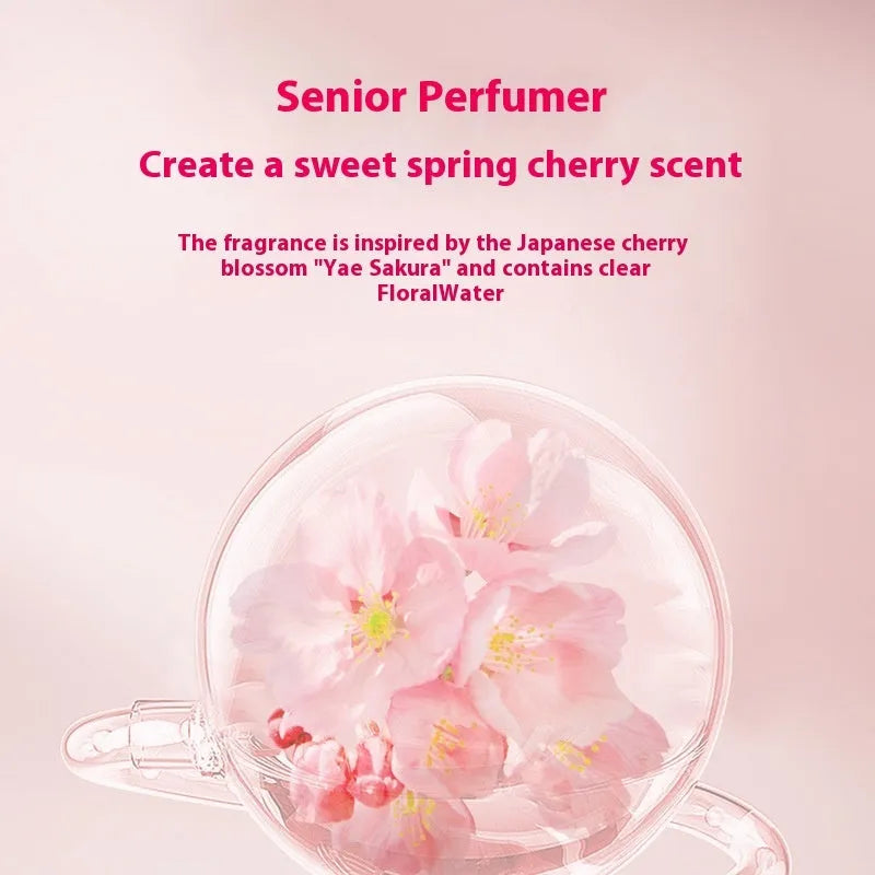 Sakura shampoo conditioner shower gel 500ml set with cherry blossom fragrance