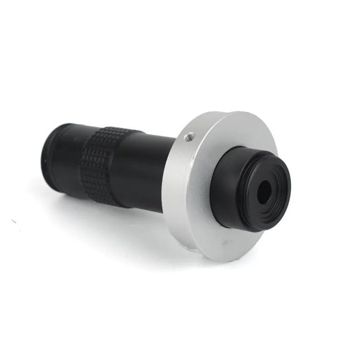 Black industrial monocular camera lens for 130x magnification inspection