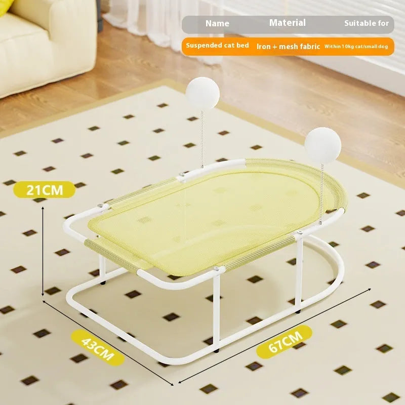 Large fabric cat kennel pet bed in breathable construction available in three colours
