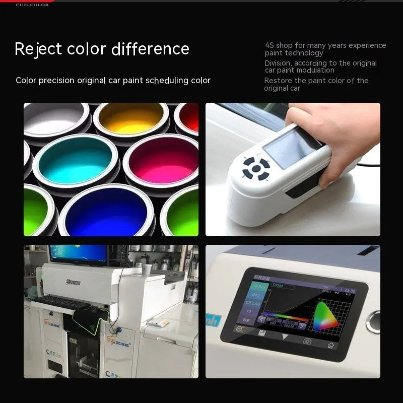 Car touch-up paint pen with 12ml capacity showing colour options including Ice Crystal White and Han Jade White