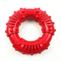 Blue orange red dog fetching stick toy with hollow centre for safe chew and fetch games