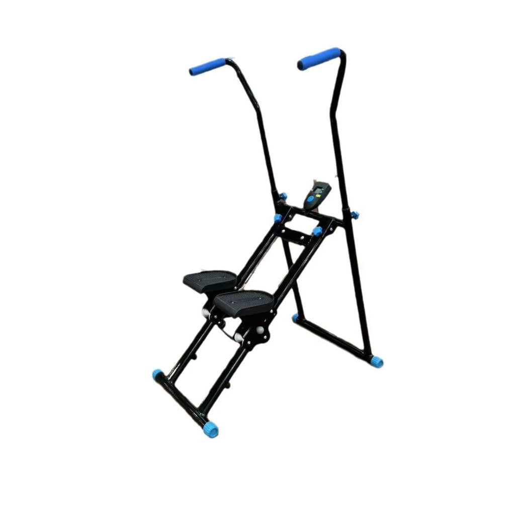 White foldable home treadmill and climbing frame combination fitness equipment