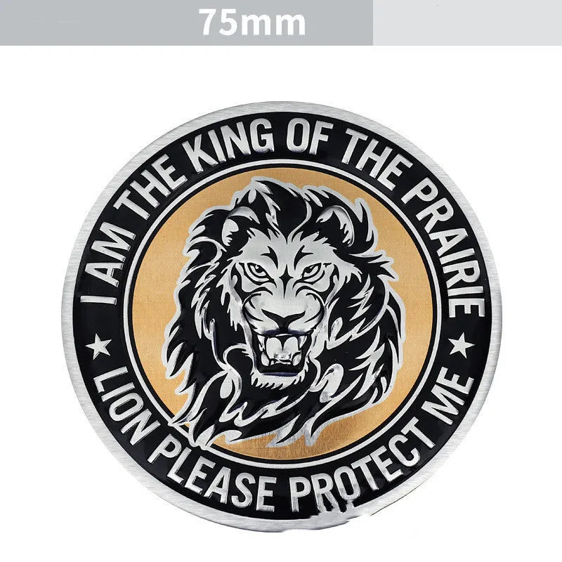 Aluminium car body labelling with animal motif designs for vehicle appearance modification