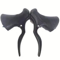 Aluminium alloy road bicycle brake handles in black or black silver finish
