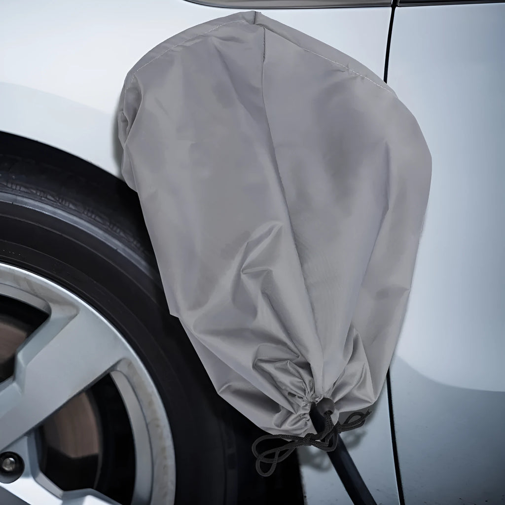 28x45x16cm drawstring waterproof cover for new energy vehicle charging ports in grey colour