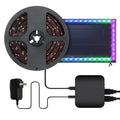 Intelligent TV background light strip with waterproof plastic construction in three measured lengths