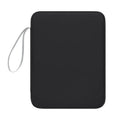 Imitation leather tablet protective case with fabric lining in black, light grey, pink and sky blue colours