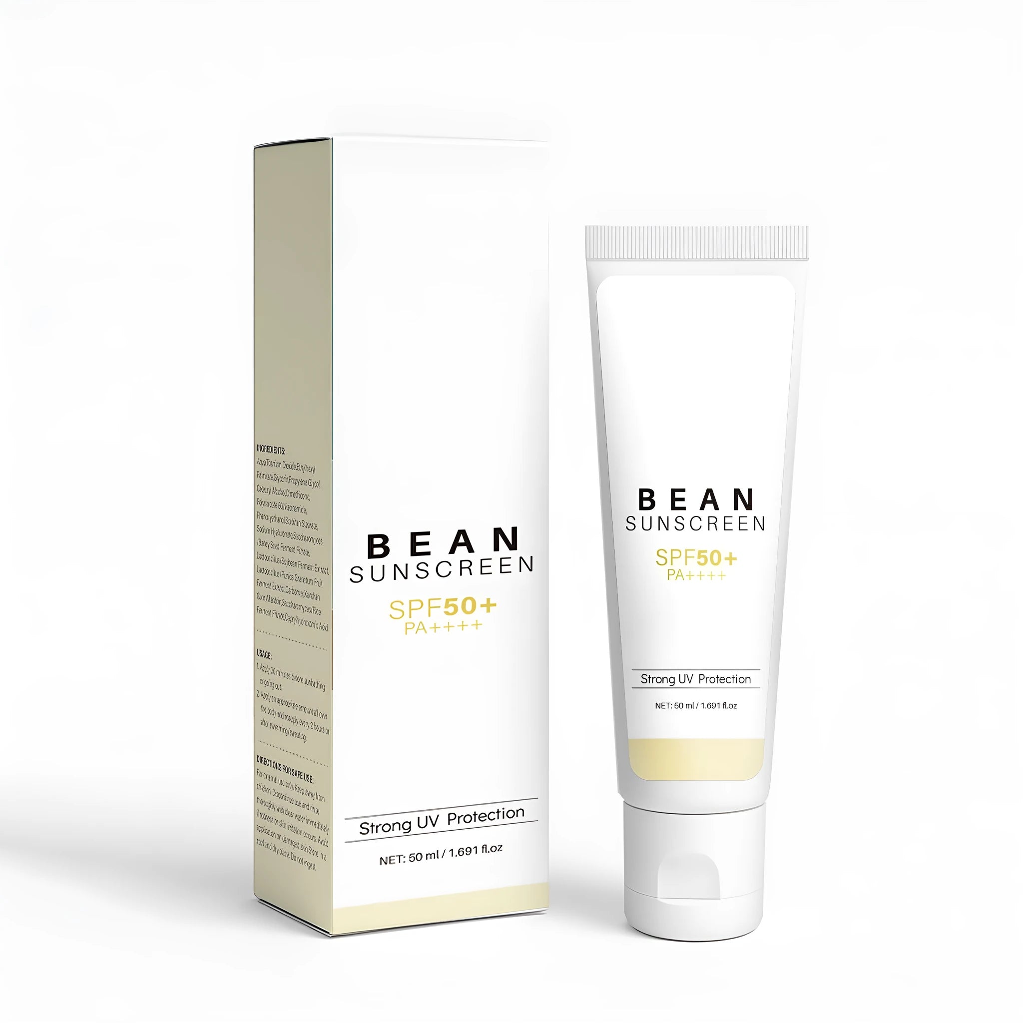 Makeup primer face cream container with waterproof and UV protection properties