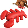 Red hard material dog chew toy for large aggressive chewers measuring 170mm