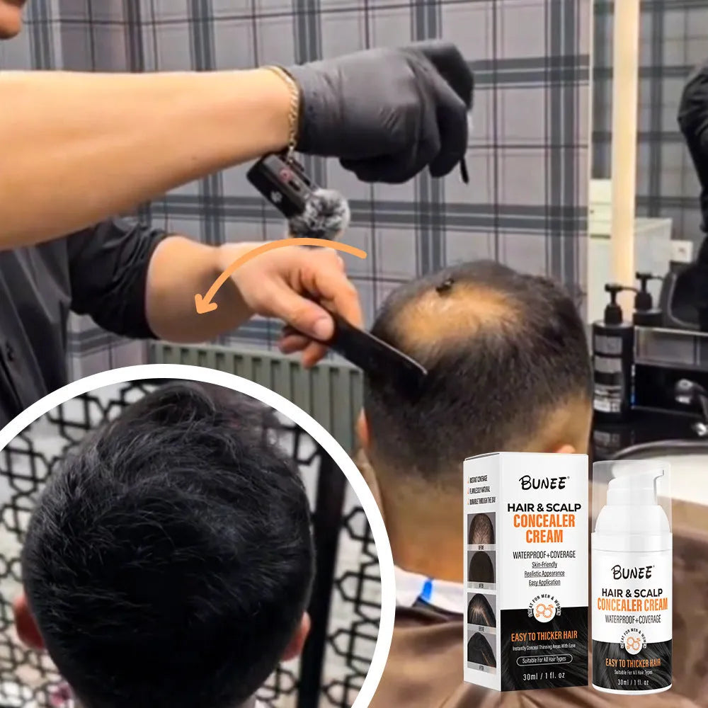 30 ml tube of dense scalp concealer pomade for covering hair thinning and nourishing scalp