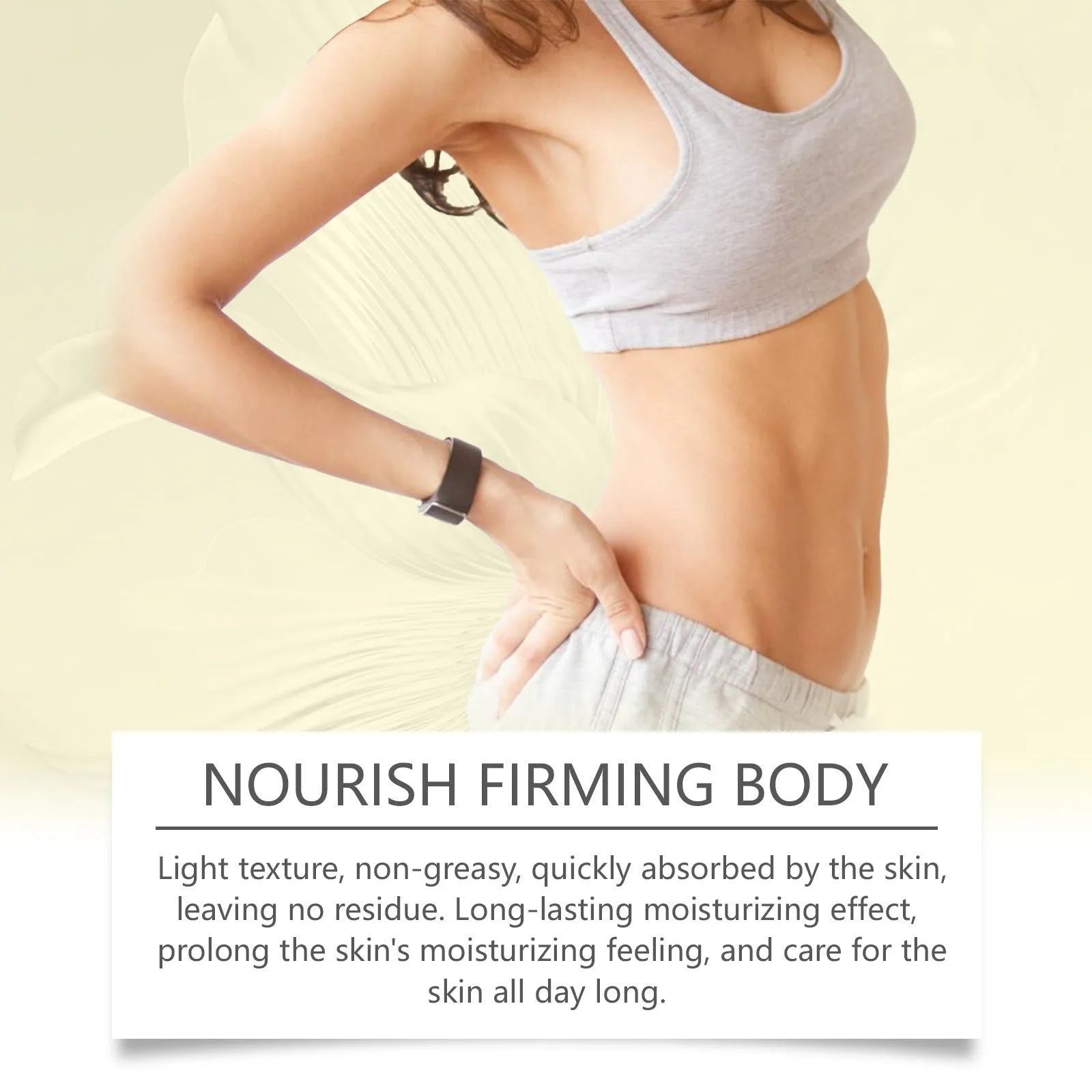 Nourishing and firming body care kit with skincare oil and moisturising cream for massage treatments