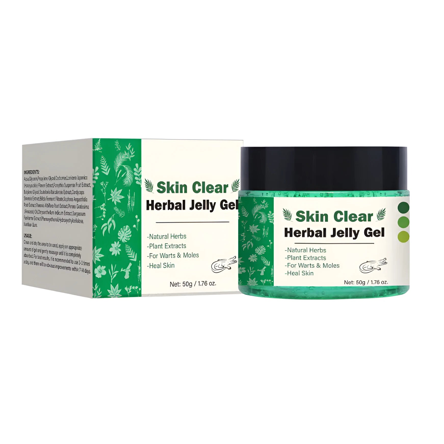 50g clear herbal gel cosmetic product for body care applications
