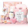 Aromatherapy candle soap bath gift set in modern style, plastic packaging, size 27x23x13cm.