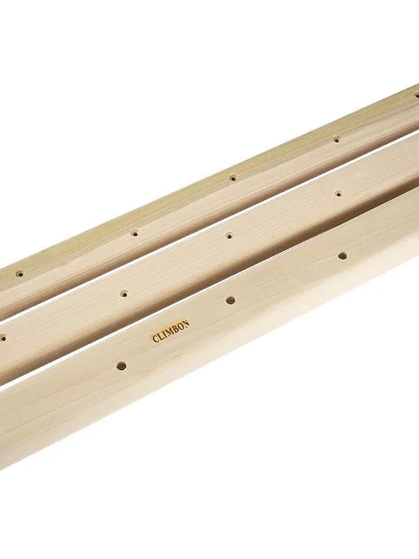 Three solid wood fingerboards for grip strength training in different lengths and thicknesses