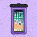 Waterproof phone pouch with double airbag design and 45cm neck rope in multiple colour options