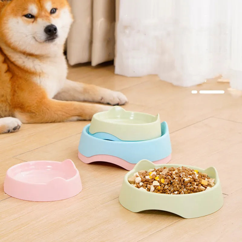 Blue ceramic dog slow feeder bowl with raised internal maze pattern for large breed dogs.