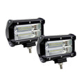 Black 5-inch LED work light with die-cast aluminium shell and 24 LED array for vehicle mounting