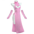Women's Solid Colour Casual Versatile Heart-shaped High-neck Cheongsam Dress with Fleece Lining in Lycra Fabric - Available in Black, White, Pink, Brown, Blue, One Size and Plus Size for Four Seasons Wear