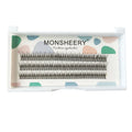V-shaped Fairy Fishtail false eyelashes with thick segments in black imported fibre material