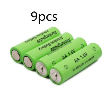 AA alkaline rechargeable battery 3000mAh industrial grade with green casing