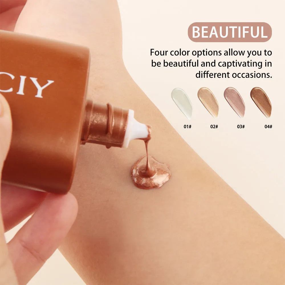 30ML face and body brightening contour liquid bottle with four colour classification options
