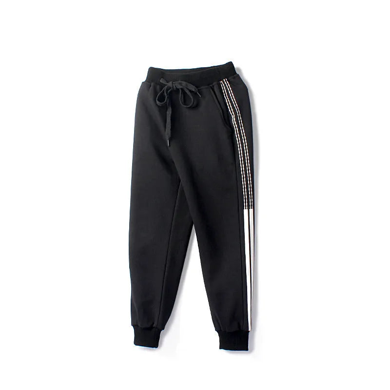 CUHK Kids' cotton mosquito pants in yellow grey and black with elastic waist for children