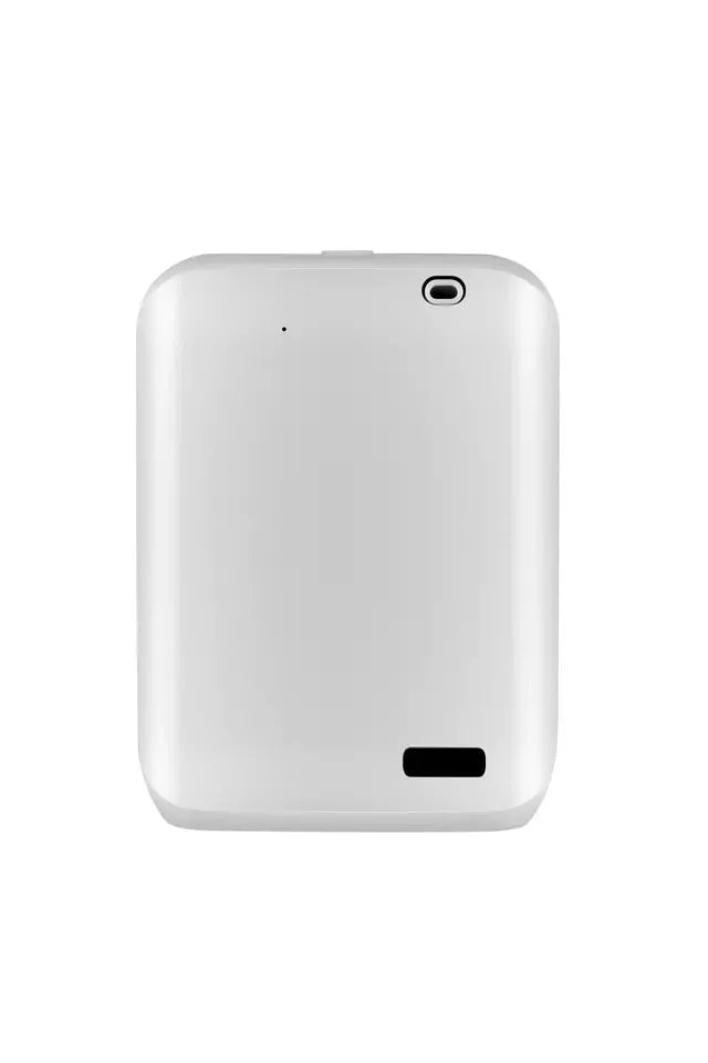 White HVAC wall mount essential oil diffuser with 150ml tank and smart app control mounted on wall