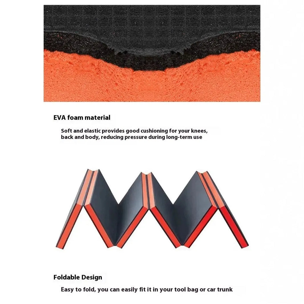 Folding EVA foam kneeling mat 116x40x2.5cm for car repair and gardening