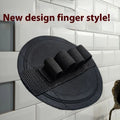 Rubber bath towel finger styling gadget for women in round cake lace or finger strap colour options