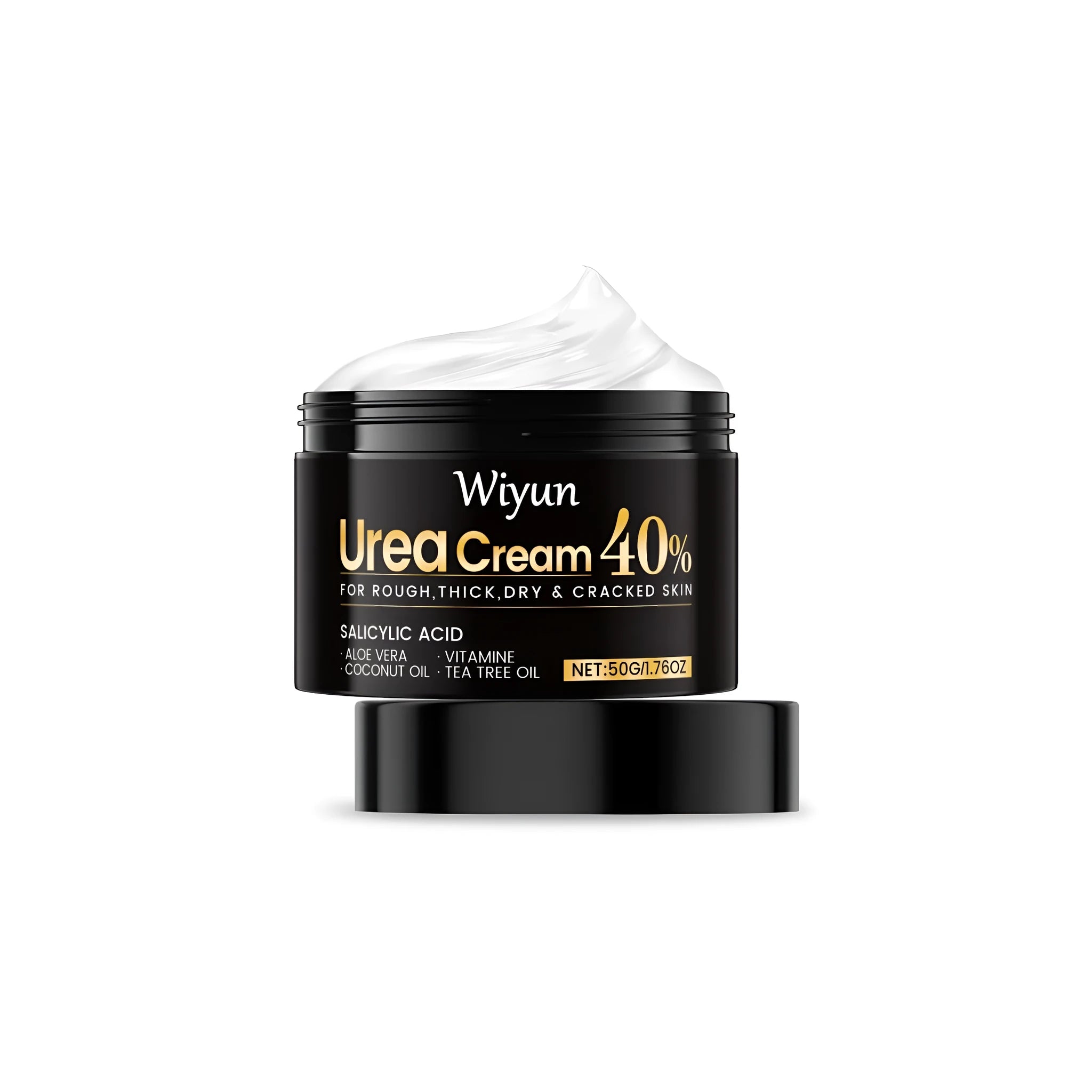 50g tube of hand and foot urea cream with salicylic acid and coconut oil for dry rough skin