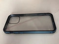 Geometric design aluminium clamshell phone case for iPhone with RFID blocking glass front in six colour options.