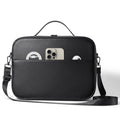 Black superfiber MR glasses storage box showing internal compartment for head-mounted equipment